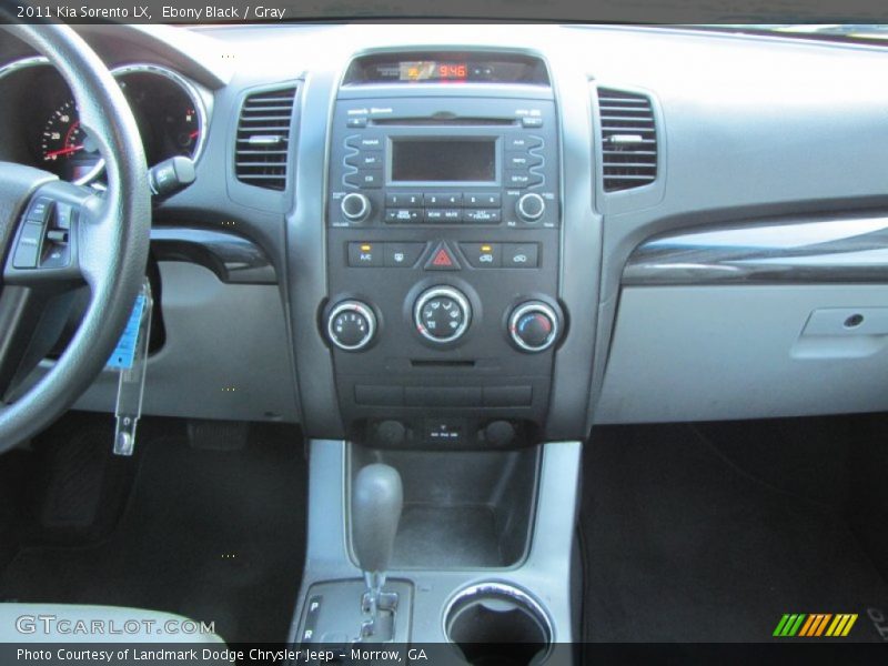 Ebony Black / Gray 2011 Kia Sorento LX