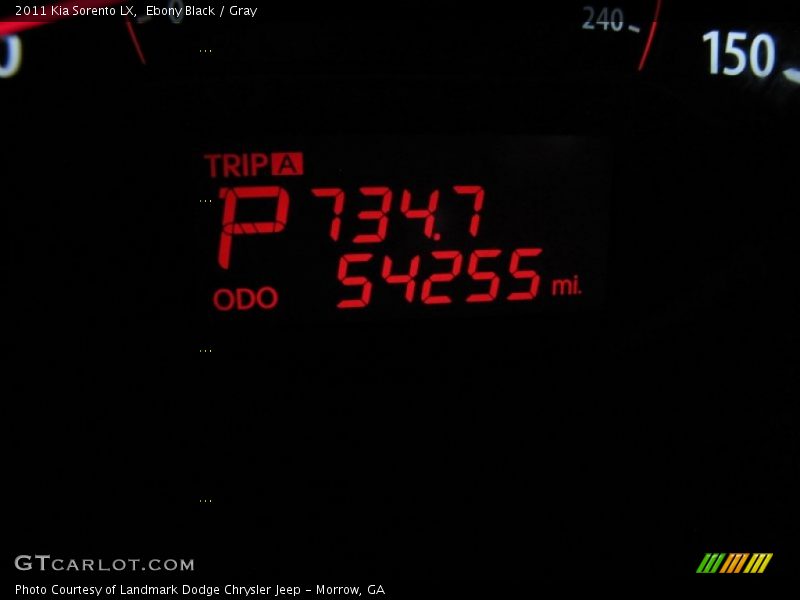 Ebony Black / Gray 2011 Kia Sorento LX