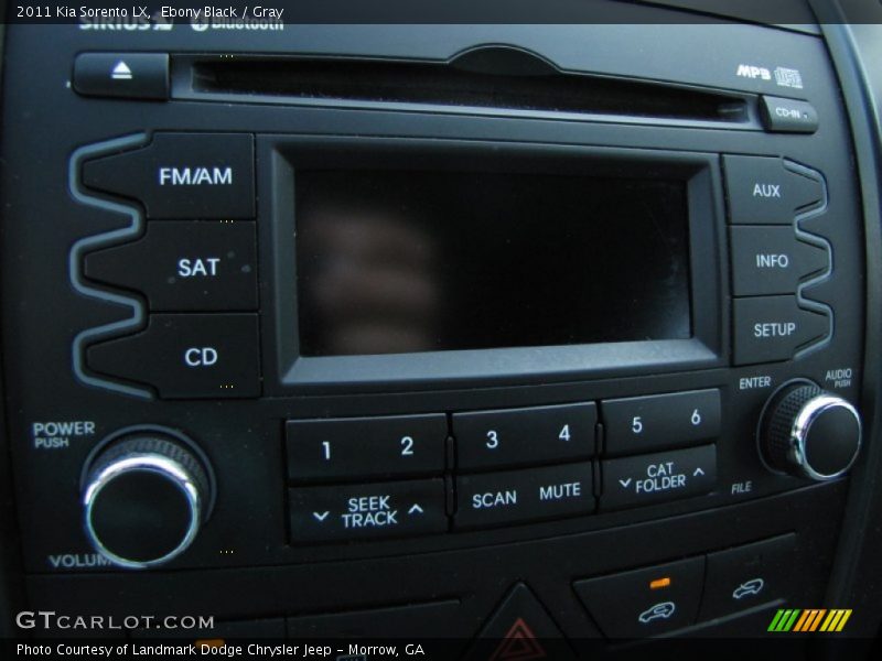 Ebony Black / Gray 2011 Kia Sorento LX