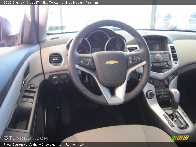 Blue Topaz Metallic / Medium Titanium 2012 Chevrolet Cruze LT