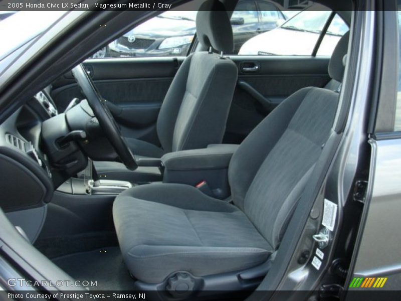 Magnesium Metallic / Gray 2005 Honda Civic LX Sedan