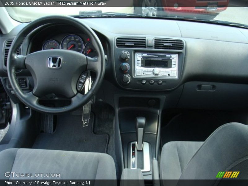 Magnesium Metallic / Gray 2005 Honda Civic LX Sedan
