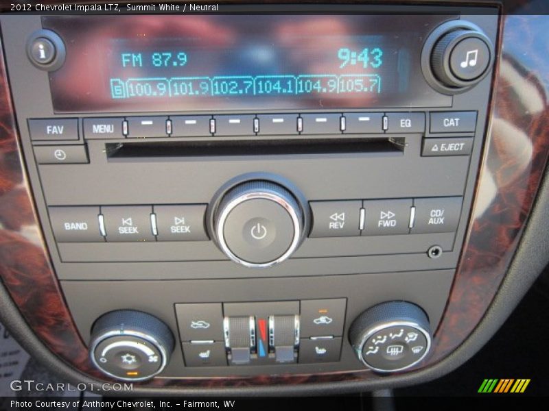 Audio System of 2012 Impala LTZ