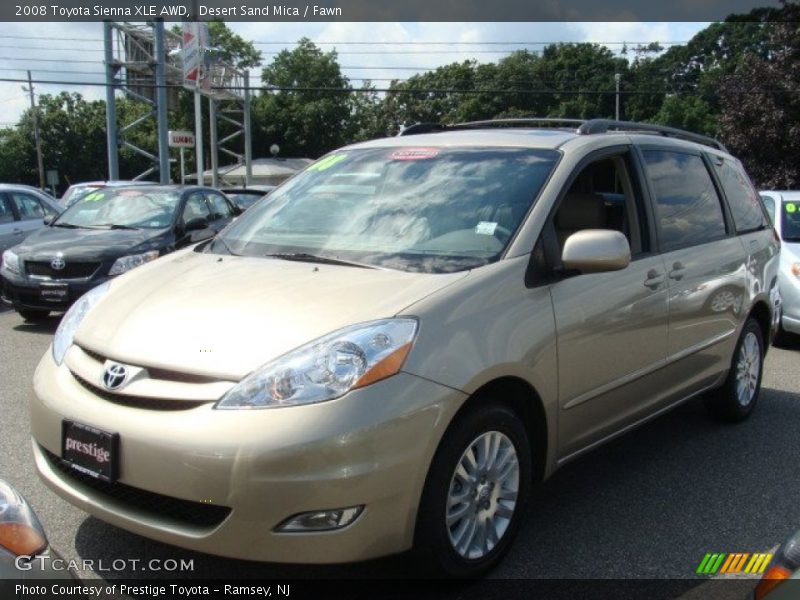 Desert Sand Mica / Fawn 2008 Toyota Sienna XLE AWD
