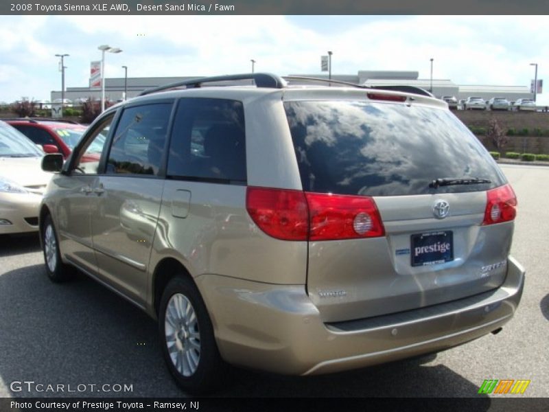 Desert Sand Mica / Fawn 2008 Toyota Sienna XLE AWD