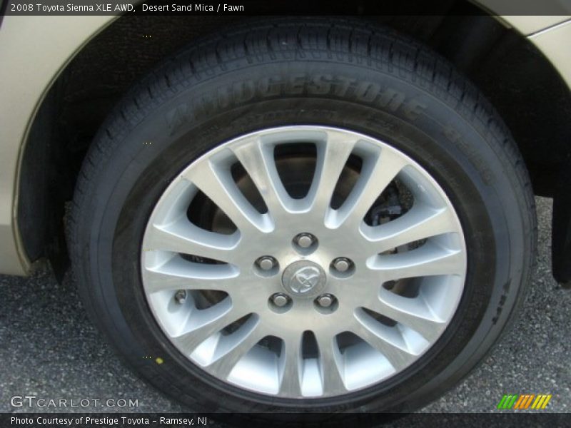 Desert Sand Mica / Fawn 2008 Toyota Sienna XLE AWD