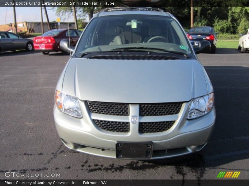Satin Jade Pearl / Taupe 2003 Dodge Grand Caravan Sport