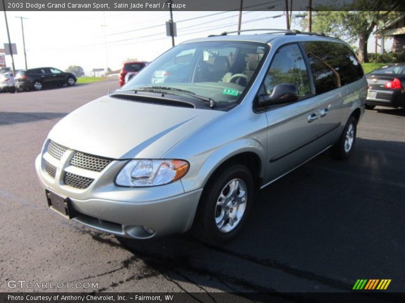 Satin Jade Pearl / Taupe 2003 Dodge Grand Caravan Sport