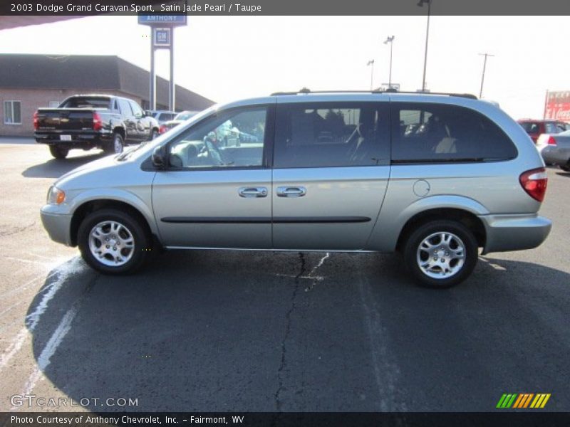Satin Jade Pearl / Taupe 2003 Dodge Grand Caravan Sport