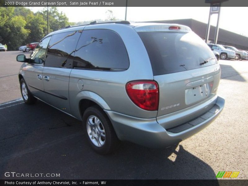 Satin Jade Pearl / Taupe 2003 Dodge Grand Caravan Sport