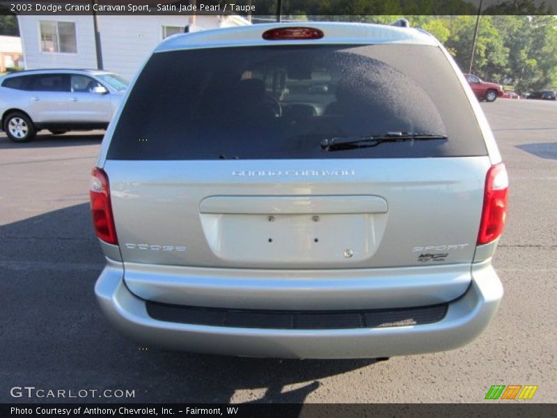 Satin Jade Pearl / Taupe 2003 Dodge Grand Caravan Sport