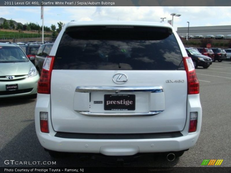 Starfire White Pearl / Sepia/Auburn Bubinga 2011 Lexus GX 460