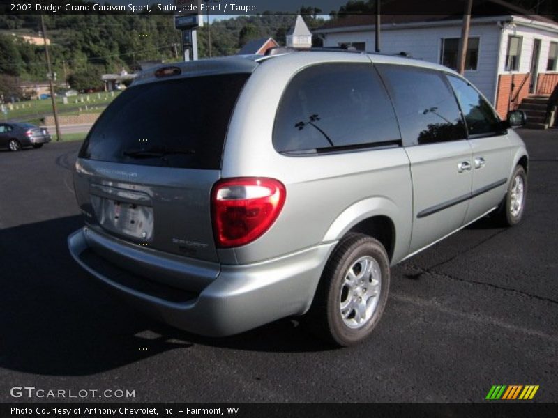 Satin Jade Pearl / Taupe 2003 Dodge Grand Caravan Sport