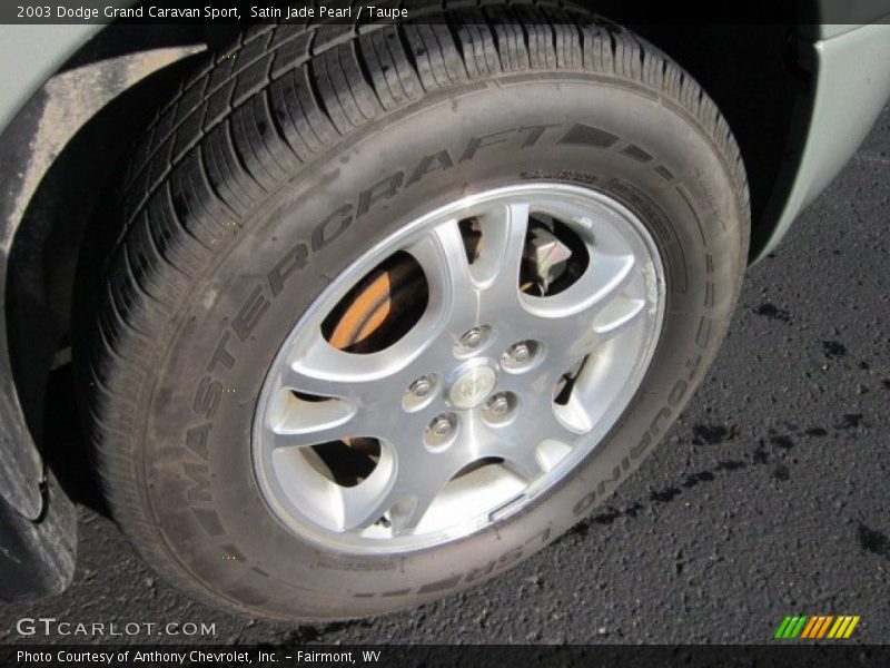 Satin Jade Pearl / Taupe 2003 Dodge Grand Caravan Sport