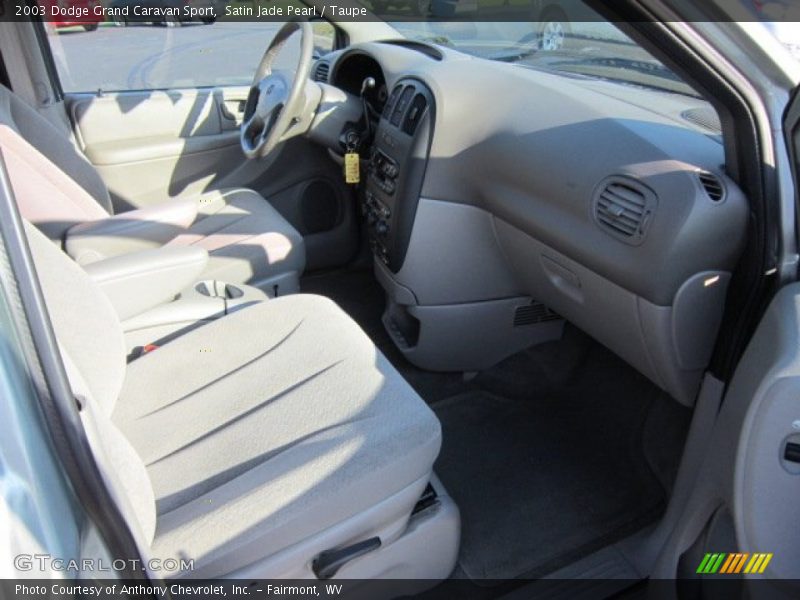 Satin Jade Pearl / Taupe 2003 Dodge Grand Caravan Sport