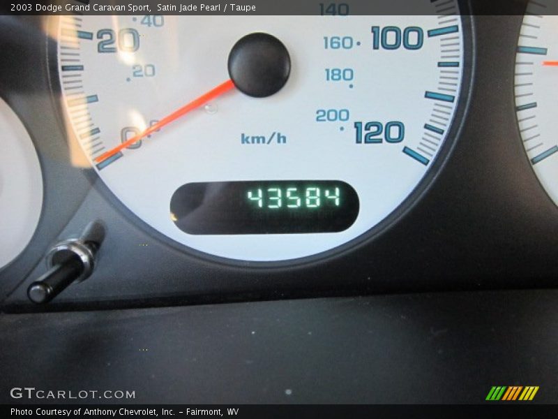 Satin Jade Pearl / Taupe 2003 Dodge Grand Caravan Sport