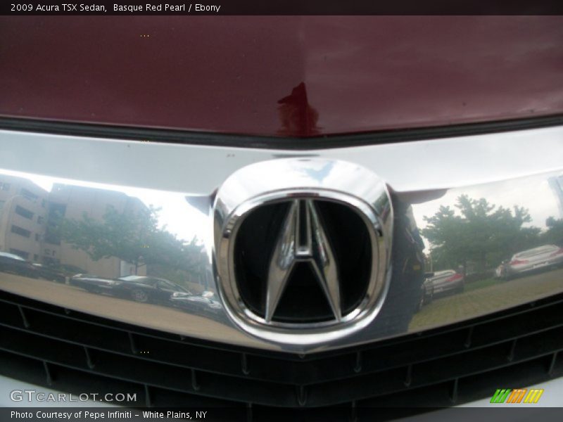 Basque Red Pearl / Ebony 2009 Acura TSX Sedan