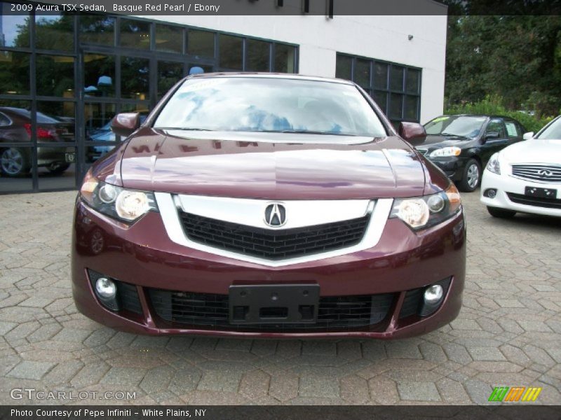 Basque Red Pearl / Ebony 2009 Acura TSX Sedan