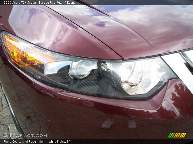 Basque Red Pearl / Ebony 2009 Acura TSX Sedan