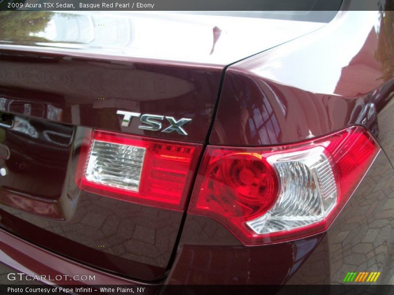 Basque Red Pearl / Ebony 2009 Acura TSX Sedan