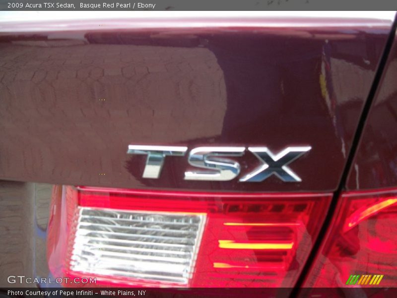 Basque Red Pearl / Ebony 2009 Acura TSX Sedan