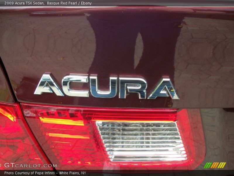Basque Red Pearl / Ebony 2009 Acura TSX Sedan