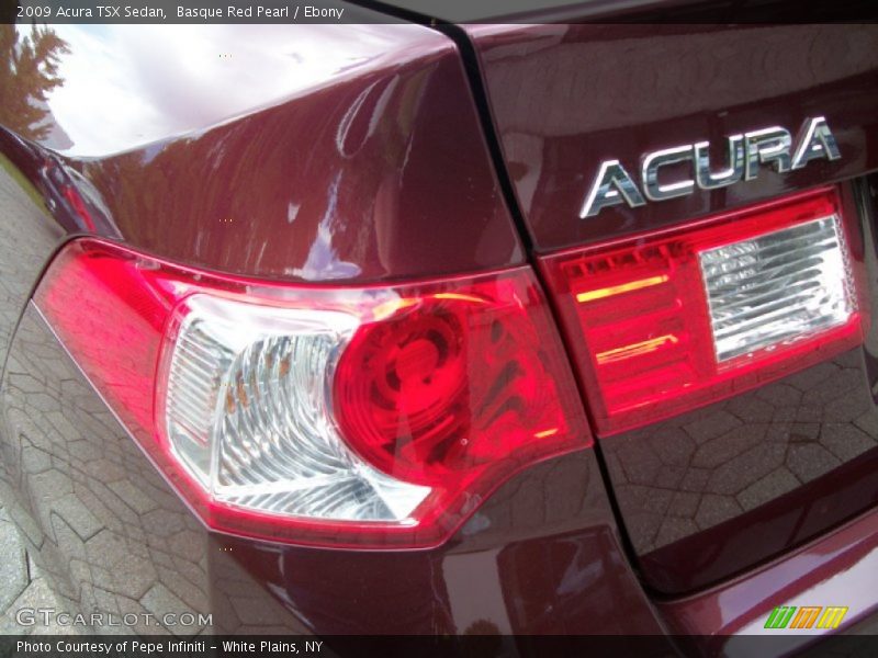 Basque Red Pearl / Ebony 2009 Acura TSX Sedan