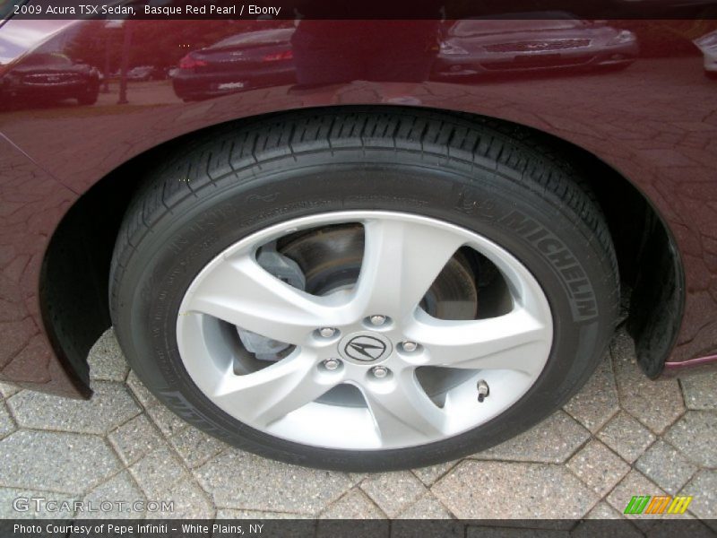 Basque Red Pearl / Ebony 2009 Acura TSX Sedan