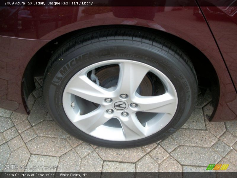 Basque Red Pearl / Ebony 2009 Acura TSX Sedan