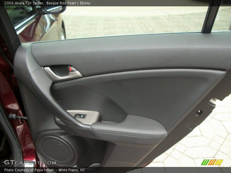 Basque Red Pearl / Ebony 2009 Acura TSX Sedan
