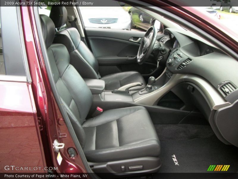 Basque Red Pearl / Ebony 2009 Acura TSX Sedan