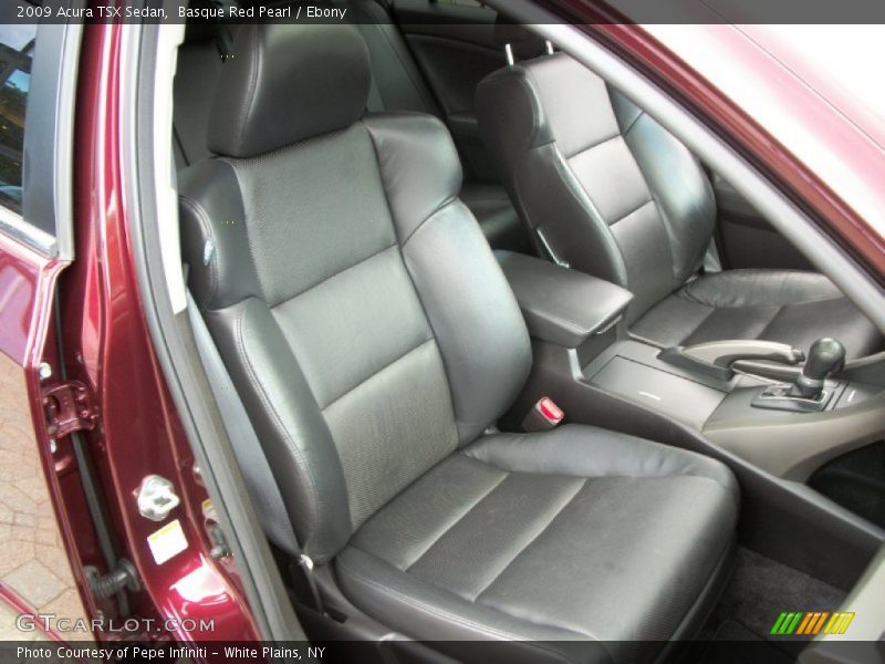 Basque Red Pearl / Ebony 2009 Acura TSX Sedan