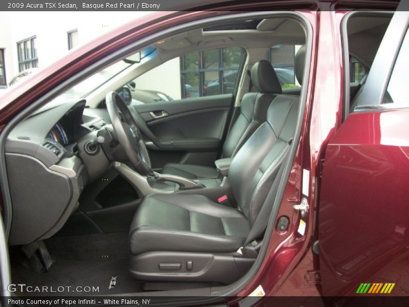 Basque Red Pearl / Ebony 2009 Acura TSX Sedan