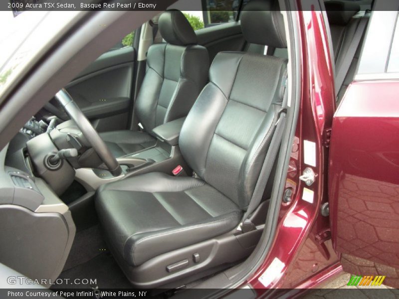 Basque Red Pearl / Ebony 2009 Acura TSX Sedan