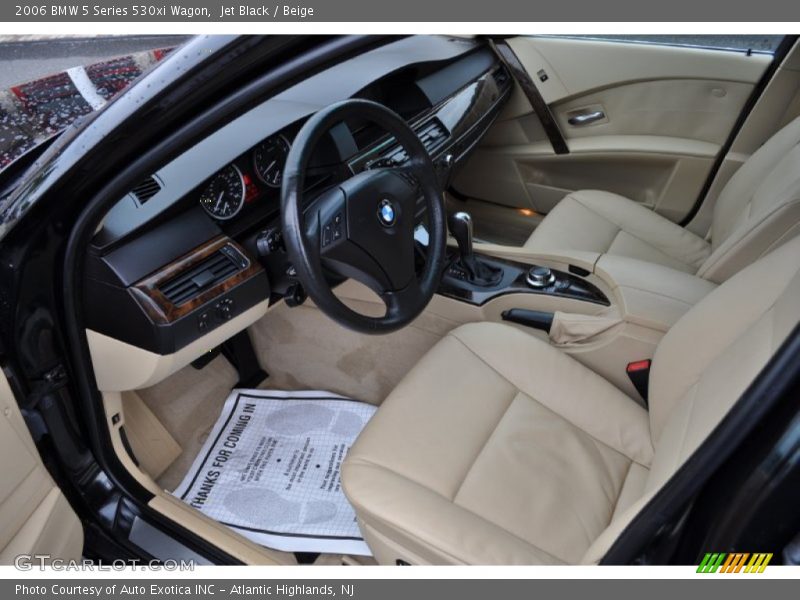 Jet Black / Beige 2006 BMW 5 Series 530xi Wagon