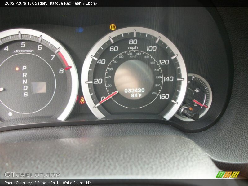 Basque Red Pearl / Ebony 2009 Acura TSX Sedan