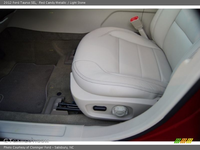Red Candy Metallic / Light Stone 2012 Ford Taurus SEL
