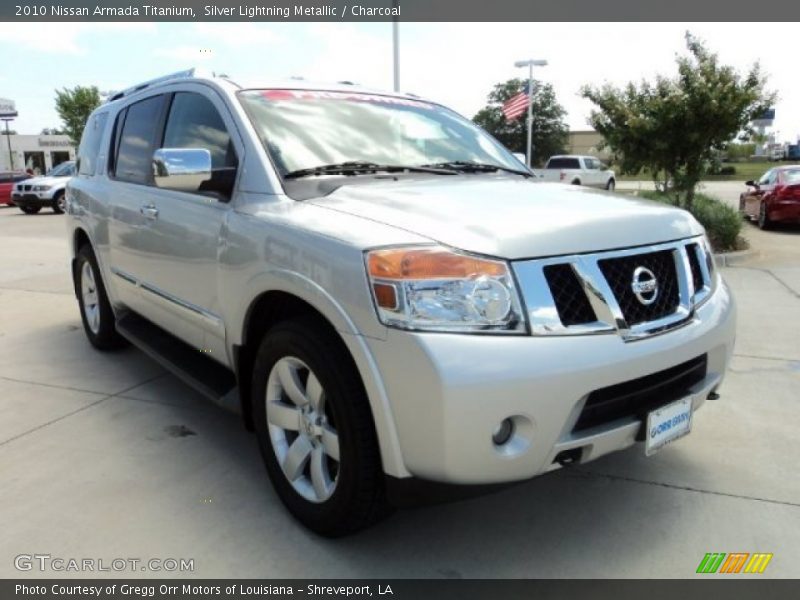 Silver Lightning Metallic / Charcoal 2010 Nissan Armada Titanium