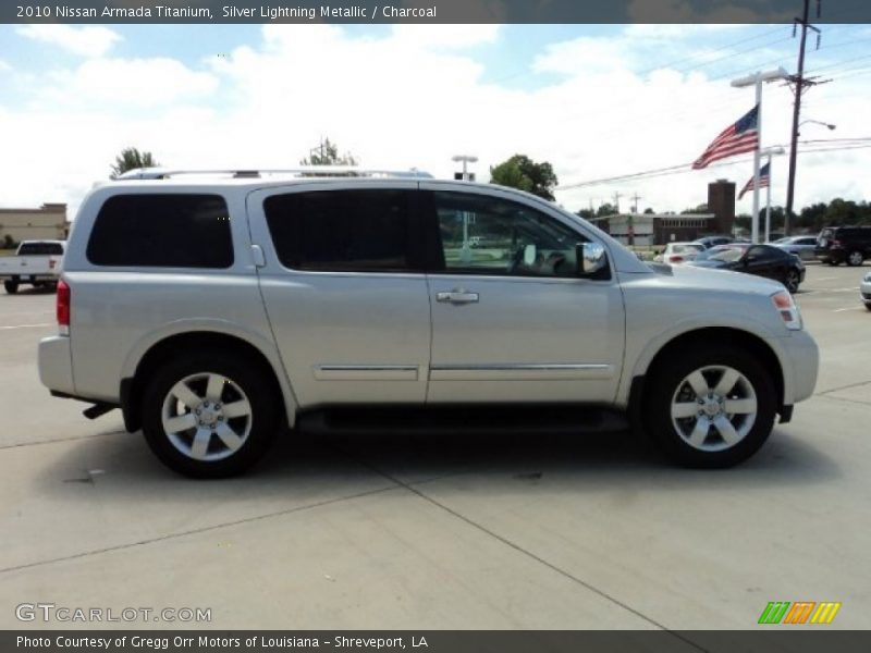 Silver Lightning Metallic / Charcoal 2010 Nissan Armada Titanium