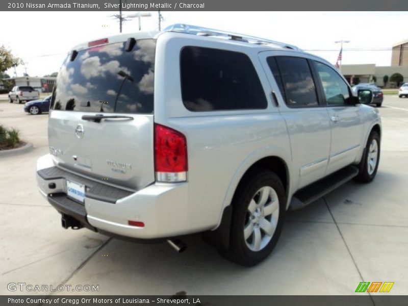 Silver Lightning Metallic / Charcoal 2010 Nissan Armada Titanium