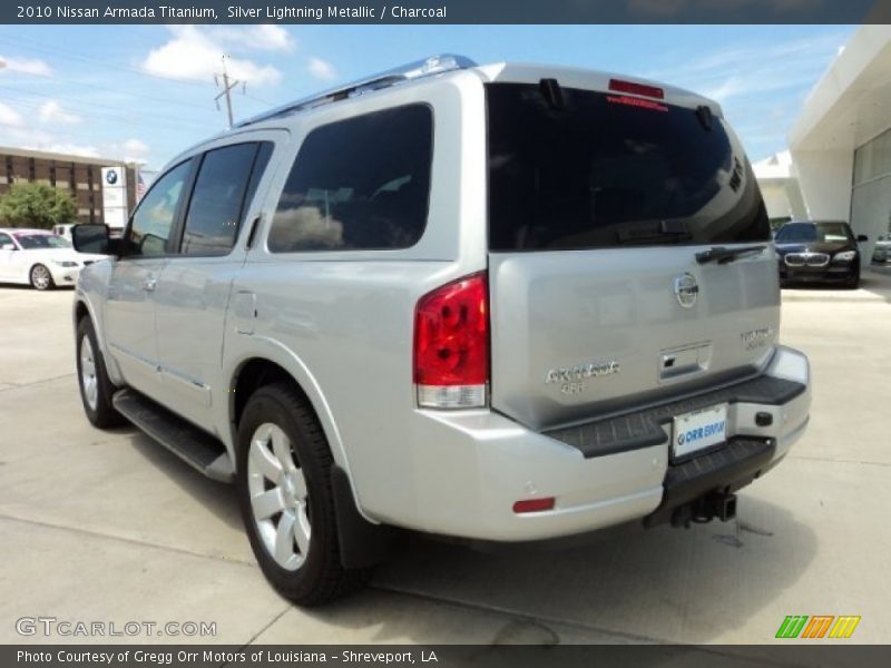 Silver Lightning Metallic / Charcoal 2010 Nissan Armada Titanium