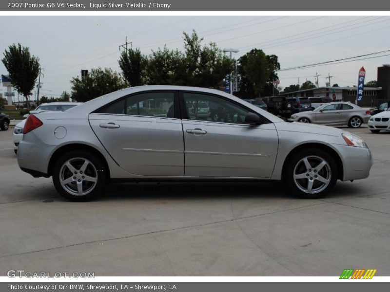 Liquid Silver Metallic / Ebony 2007 Pontiac G6 V6 Sedan