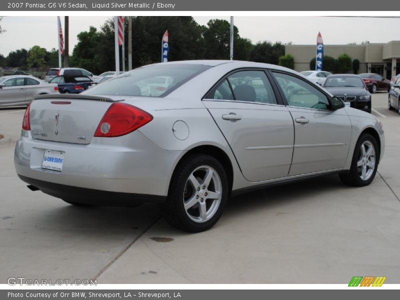 Liquid Silver Metallic / Ebony 2007 Pontiac G6 V6 Sedan