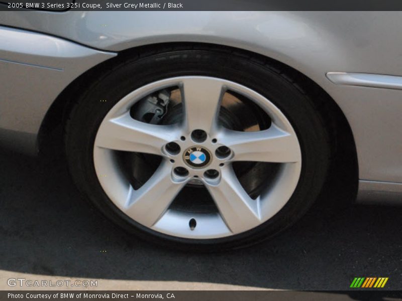 Silver Grey Metallic / Black 2005 BMW 3 Series 325i Coupe