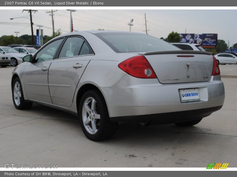 Liquid Silver Metallic / Ebony 2007 Pontiac G6 V6 Sedan