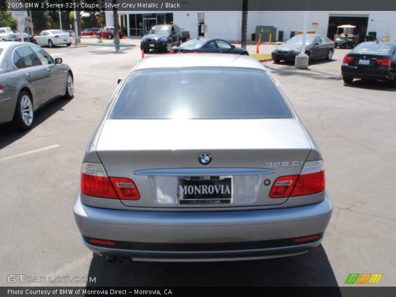 Silver Grey Metallic / Black 2005 BMW 3 Series 325i Coupe
