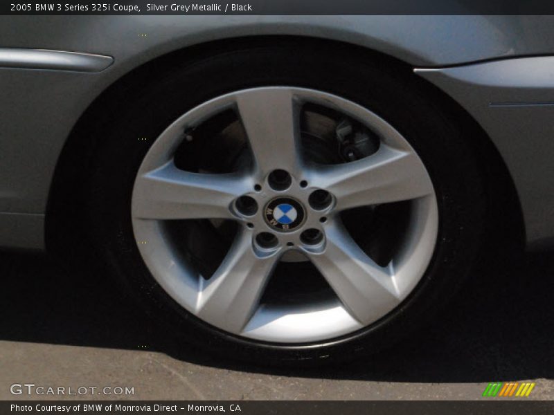 Silver Grey Metallic / Black 2005 BMW 3 Series 325i Coupe