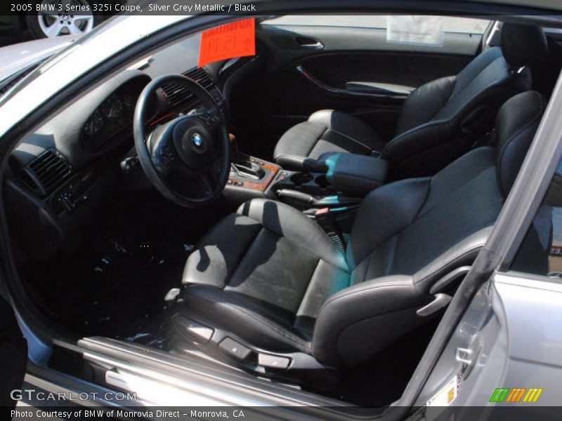 Silver Grey Metallic / Black 2005 BMW 3 Series 325i Coupe