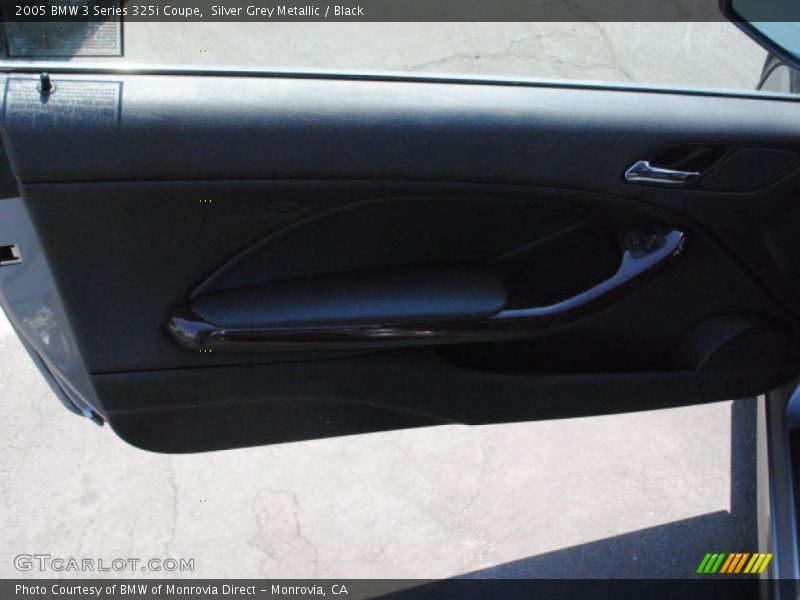 Silver Grey Metallic / Black 2005 BMW 3 Series 325i Coupe