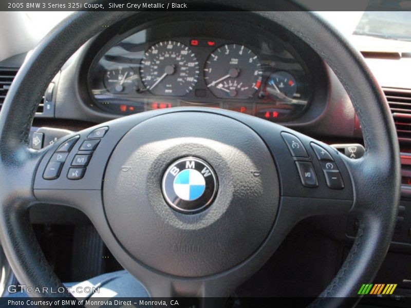 Silver Grey Metallic / Black 2005 BMW 3 Series 325i Coupe